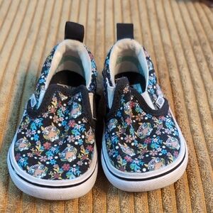 Vans Kids Black Floral Sneakers
